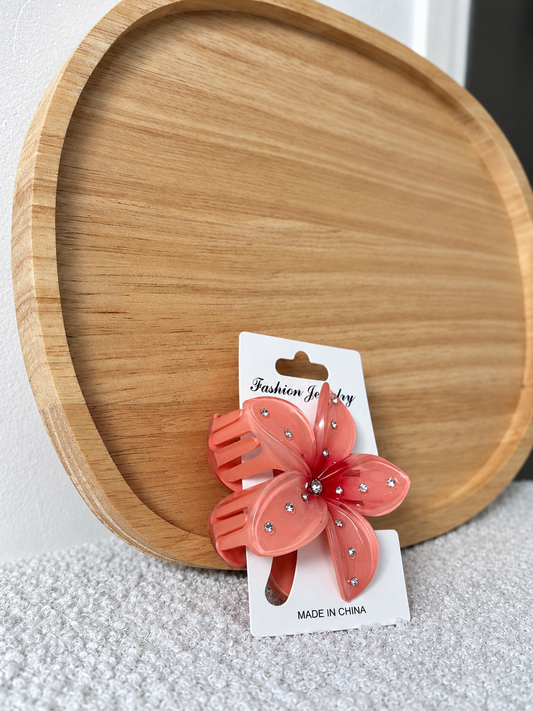 Pince fleur - strass
