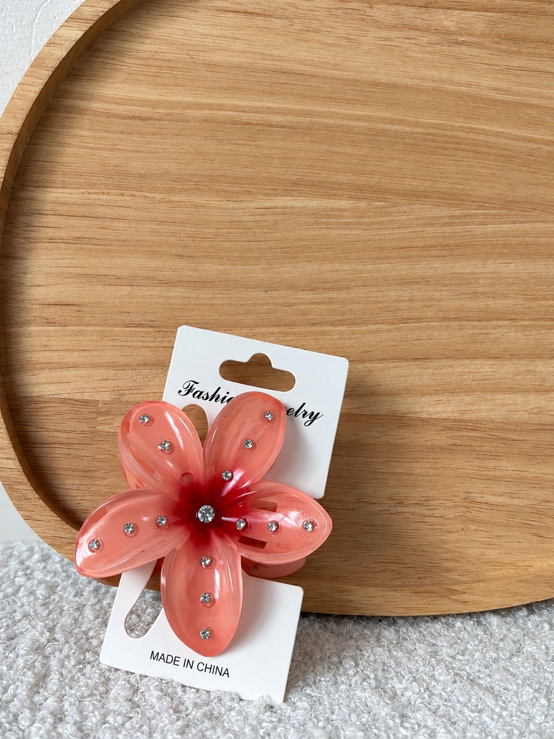 Pince fleur - strass