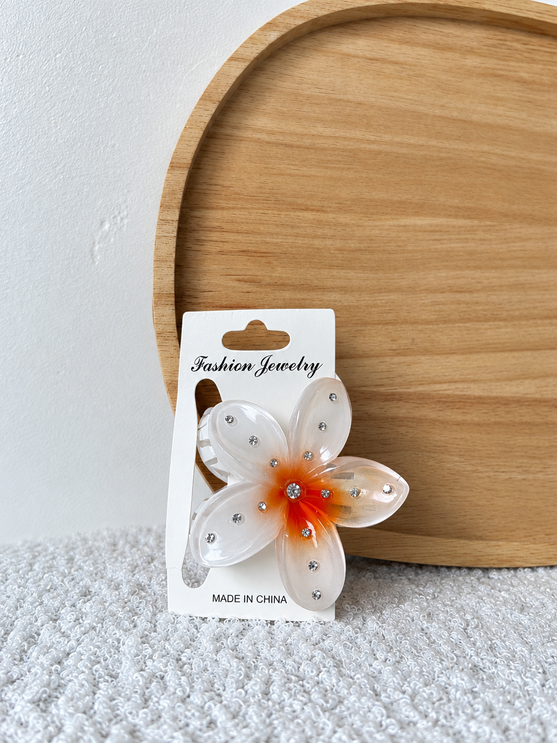 Pince fleur - strass