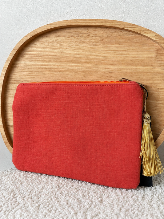 Pochette en coton « Jolie comme un cœur »
